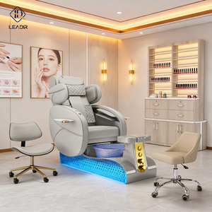 Meubles de salon de manucure, baignoire pour les pieds, <span class=keywords><strong>spa</strong></span> pour les pieds, massage, lumière de beauté, <span class=keywords><strong>spa</strong></span> pour les pieds avec couleur personnalisée - Product Image 3