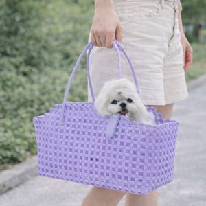 Bolsa de Transporte para Mascotas de PVC, Estilo Urbano, Portátil, para Perros y Gatos - Product Image 5
