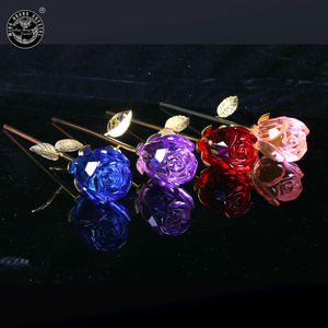 Cristal de vidro rosa cristal artesanato presentes MH-H0135 - Product Image 2