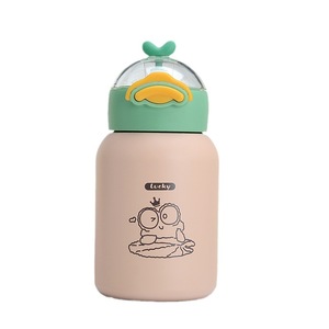 Borraccia Termica in Acciaio Inox con <span class=keywords><strong>Becco</strong></span> d'Anatra per Bambini, Design Moderno, Bottiglia d'Acqua Portatile con Cannuccia e Regalo Gonfio - Product Image 4