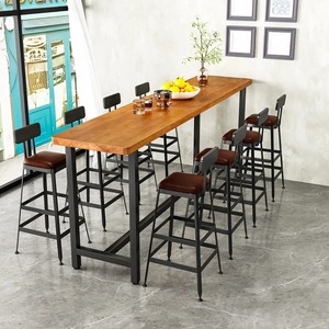 Tabouret de bar industriel rétro empilable, chaise haute de restaurant, tabouret de comptoir noir moderne en métal - Product Image 2