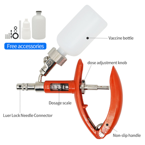 กระบอกฉีดยาอัตโนมัติสำหรับนกสัตว์ปีกกระบอกฉีดยาอัตโนมัติสำหรับสัตวแพทย์ขนาด2มล. 5มล. - Product Image 5