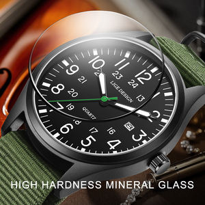 Reloj de Cuarzo 12/24H para Parejas, Modelo 89178, con Puntero Árabe, Unisex, Luminoso Verde, Correa de Nailon de 20mm, Cristal de Aleación, Resistente al Agua - Product Image 2