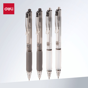 Deli V200 Neutral Pen 0.5mm ST Tip Black Silent Press Mechanism Gel Ink - Product Image 2