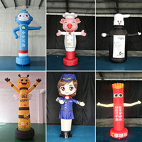 Mascotte gonflable de Noël personnalisée, bonhomme de neige agitant les bras, 3m, Air Dancer avec ventilateur intégré, durable, résistant au soleil, imperméable, publicitaire
