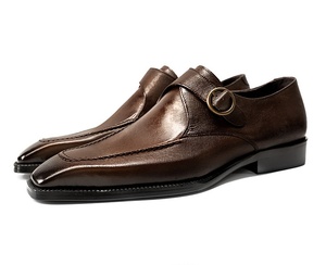 Chaussures habillées tendance pour hommes en cuir de vachette, résistantes à l'eau, antidérapantes et respirantes - Product Image 1