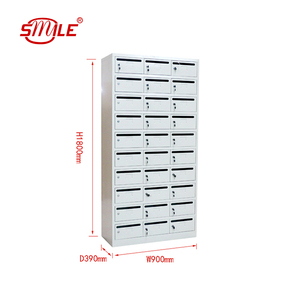 CHNSMILE 4C Buzones horizontales Empotrados Multi inquilino Buzón de apartamento de acero personalizado - Product Image 4