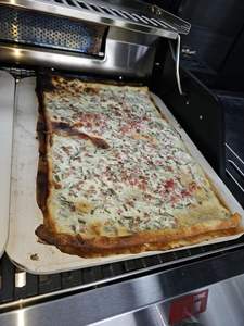 Ceramic Pizza Stone Rectangular 38x30cm Non-Stick 10mm <strong>Thick</strong> for Oven &amp; <strong>Grill</strong> Baking Pizza Bread Tart Flambe New - Product Image 6