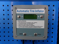 Wall Mounted Metal Air Chuck Tire Inflator Dual Cylinder Automotive Air Pump with LCD Display and Automatic Shut off for Cars