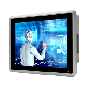 10.4 Inch LCD Intel J1900/I5 I7 Win10/11 Ubuntu 6*COM 2*LAN Port Fanless Touch Screen Tablet All In 1 Industrial Panel PC