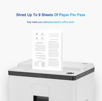 Trituradora de Papel Eléctrica de Alta Resistencia, 10 Hojas, 60 Minutos, A4, P5, Microcorte, Capacidad de 25L, Portátil, para el Hogar y Negocios