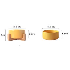 Plato Doble De plástico Para gatos y Perros, accesorio Antiderrapante Para mascotas, Tigela cerámica - Product Image 3