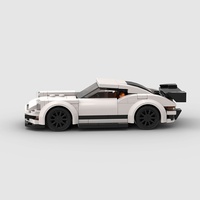 Blocs de construction MOC Supercar Racing Vehicle en plastique ABS, 165 pièces, mini briques, jouet éducatif DIY, modèle compatible avec d'autres marques
