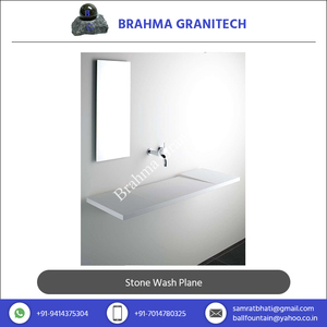 ชุดอ่างล้างหน้าหินอ่อนธรรมชาติคุณภาพแท้ แบรนด์ Brahma Granitech แบบติดผนัง สำหรับโครงการห้องน้ำ - Product Image 4