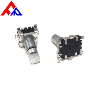 Codificador Rotatorio Incremental EC11 SMD de 5 Pines, Eje Metálico Roscado de 11.8mm, 9, 15 y 20 Pulsos - Product Image 4