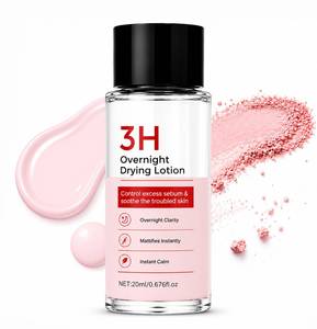 Loción Secante Nocturna 3H para el Cuidado de Granos y Imperfecciones 20ml con 25% de Calamina, Ácido Salicílico y Aceite de Árbol de Té, Solución Vegana para Manchas - Product Image 1