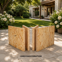 Panneau mural sandwich en OSB ignifuge de 18 mm de Chine, finition bois massif, certifié Treezo, matériau de construction modèle OSB2
