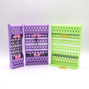 Dental Instrument Sterilization Box Card Type Holder With Purple Trays For Dental <b>Tools</b> Storage And Organization - Product Image 4