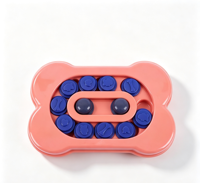 Jouet distributeur de friandises interactif pour chien, type labyrinthe, anti-étouffement, bol à alimentation lente, anti-ennui, en plastique écologique