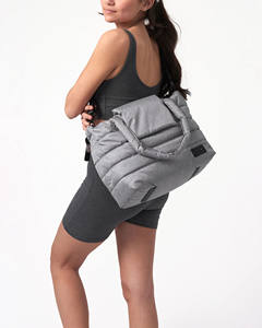 Sac à langer portable personnalisé avec logo, grand format, en coton biologique, organiseur <span class=keywords><strong>de</strong></span> <span class=keywords><strong>poussette</strong></span>, sac à dos à couches avec matelas à langer - Product Image 1