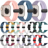 Compatible avec les montres, bracelet de montre en silicone sport, boucle pliante, largeur de bande 42 mm/38 mm
