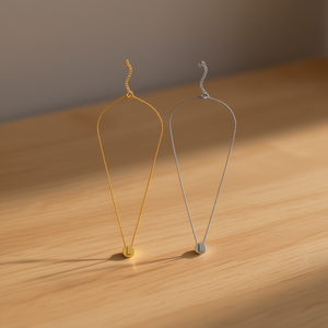 Collana con Ciondolo a Forma di Lettera L in Acciaio Inossidabile Angelina, Catena a Serpente, Gioiello Minimalista Unisex per Uso Quotidiano - Product Image 2