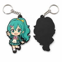 Porte-clés en silicone personnalisés avec des dessins animés, en caoutchouc PVC souple gaufré, prix direct usine
