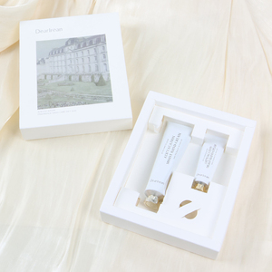 Boîte cadeau en carton ondulé personnalisée pour parfums et soins de la peau, avec insert en éponge, impression dorée et gaufrage, revêtement UV et pelliculage mat - Product Image 3