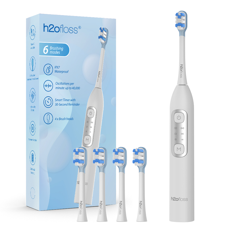 H2ofloss Newest 6 Brushing Modes Electric