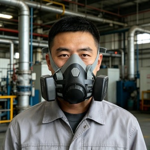 Respirador de Media Cara de Alta Resistencia, Protección Completa Contra Químicos y Polvo, Ideal para Entornos Hostiles, Uso Industrial Prolongado - Product Image 2