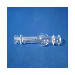 Personalizado resistente ao calor Limpar tubos Anormidade especial forma vidro fundido quartzo tubos
