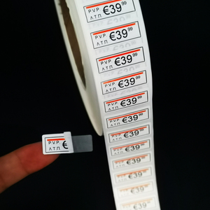 Nhà cung cấp tùy chỉnh quần áo tag Piggy trở lại giấy nhãn dán nhãn, Multilayer <span class=keywords><strong>piggyback</strong></span> nhãn dán nhãn cho hàng may mặc giá tag - Product Image 4