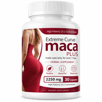 Capsules de racine de maca, gommes pour l'agrandissement des hanches et des fesses, compléments de Tribulus, Aguaje, Fenugrec, capsules de maca noire, OEM
