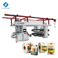 Machine d'impression de sacs tissés en PP à alimentation par rouleaux, imprimante flexographique empilable, automatique sans arbre, entraînée par servomoteur, multicolore, haute vitesse
