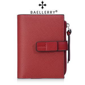 กระเป๋าสตางค์สั้นผู้หญิง Baellerry หนัง PU หลายสี พร้อมช่องใส่เหรียญและที่ใส่บัตรแบบมีหัวเข็มขัด ใช้ได้ทุกวัน - Product Image 3