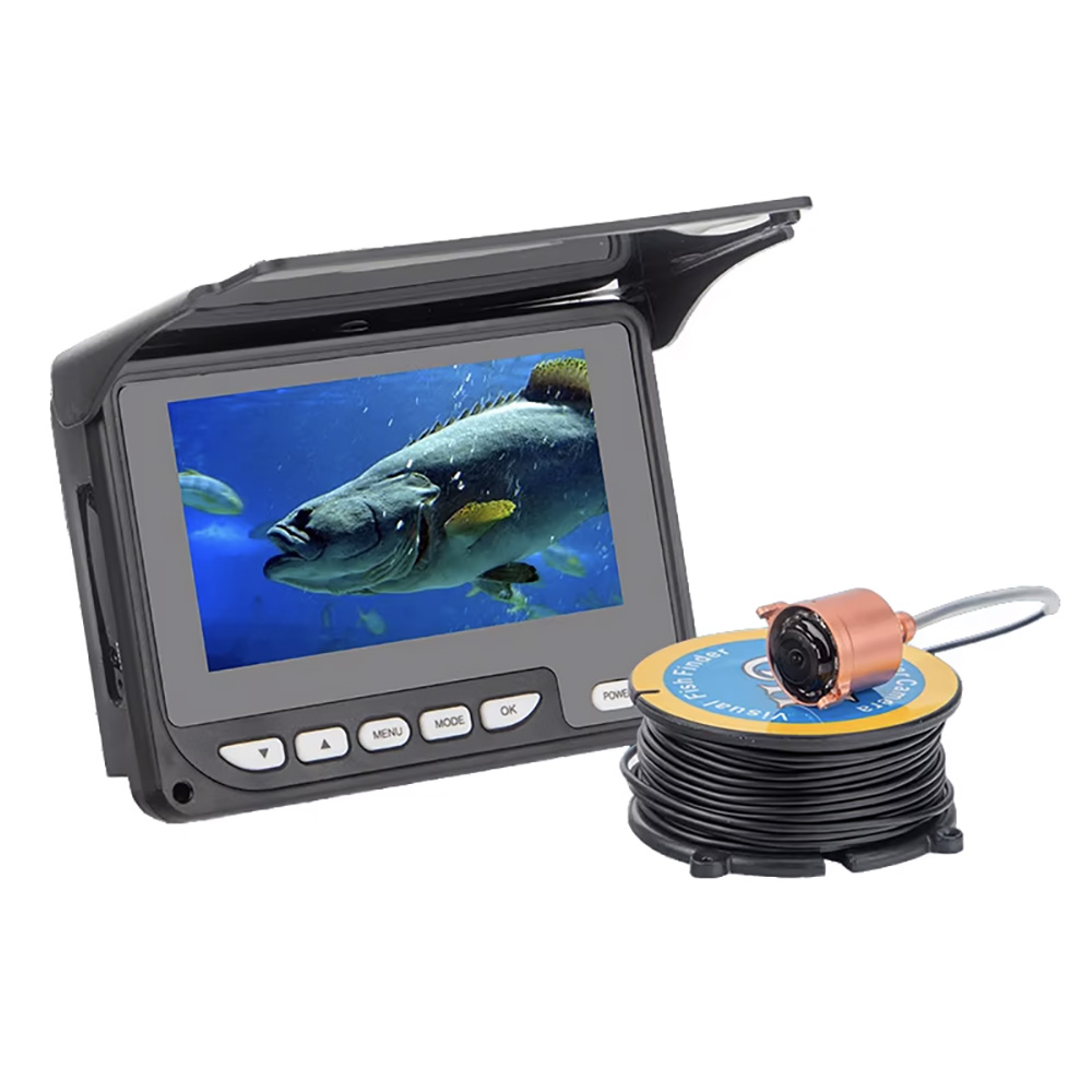 1200TVL HD Fish Finder 4,3 дюймов цветной монитор 20 м водонепроницаемый подводная рыболовная Инспекционная камера с батареей светодиодный 20 м