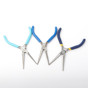 Needle Nose Pliers 4.5 In Chrome Vanadium Steel Smooth Jaw Pointed Beak Jewelry Craft DIY Wire Winding Tools - Product Image 1