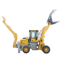 Kompakter Frontlader-Bagger mit 4x4-Antrieb, 4,8 Tonnen Nennlast, Schaufelaufsatz, Neu für Heimgebrauch, Einzelhandel und Gastronomie