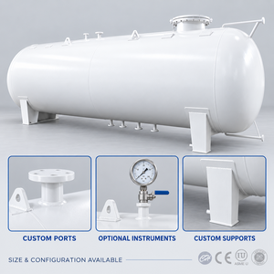 Réservoir de stockage en acier au carbone à support horizontal pour liquides inflammables, usage industriel chimique - Product Image 4