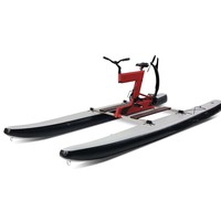 Bateau à pédales hydrofoil gonflable, vélo aquatique avec accessoires, matériau PVC, série WB, bleu, logo personnalisé, à vendre