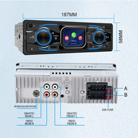 Autoradio universel UPSZTEC Lecteur MP3 1 Din Écran tactile HD SPI 2,17 pouces USB/SD AUX FM Mains libres BT AM/RDS/DAB+ Décodeur 1 an