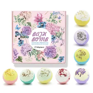 OEM colorato organico Spa doccia Bubble Salt Bath Fizzies Kit bomba da bagno per bambini