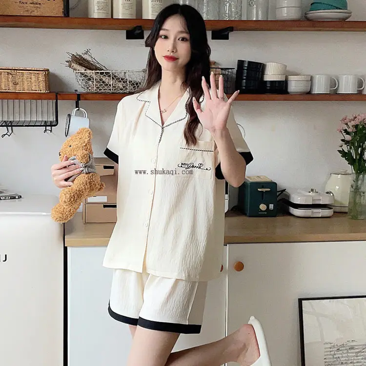 Phụ Nữ Quần Áo Ngủ Thoải Mái Loungewear Pillama Cô Gái Pijama De Dama De Algodon Pyjama Femme Phụ Nữ Pajama Set 2 Mảnh Bông Đồ Ngủ