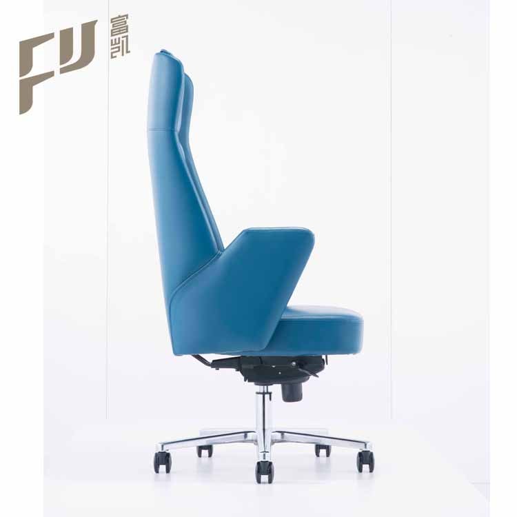 Cheap price office swivel pu leather Blue boss CEO chairs