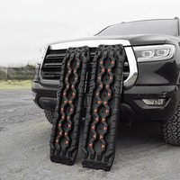 Tapis antidérapant pour roue de voiture 4WD Véhicule Auto Snow Mud Sand Recovery Tracks With Orange Metal Studs Sand Ladder Traction Rescue