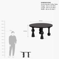 Table basse en bois d'acacia massif pour espaces de vie contemporains, table centrale élégante avec texture de bois distinctive