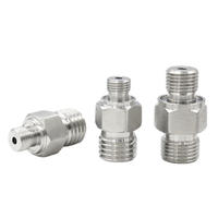Pièces d'échantillonage usinées sur commande CNC pour filetages, en acier inoxydable/aluminium, avec traitement de surface par sablage