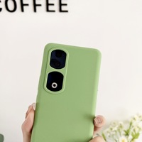 Venta Directa de Fábrica, Funda de Silicona Líquida para Teléfono Móvil Honor 90 Pro 5G, Color Sólido Mate, Estilo Ejecutivo, Diseño Nórdico