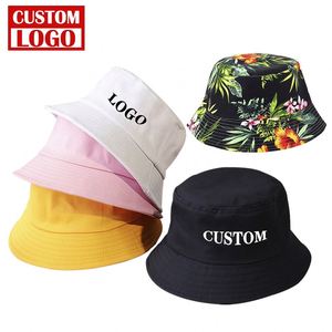 Custom Fisherman <b>Hats</b> Blank Cotton Men Embroidered Summer Bucket <b>Hat</b> - Product Image 1