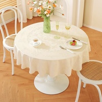 Nappe jetable en PVC tissé, imperméable et résistante à l'huile, style moderne, diamètre 150 cm, motif imprimé personnalisable pour usine